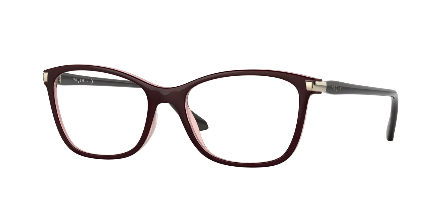 Vogue VO5378 Pillow Eyeglasses 2907-Top Brown/Pink 53-140-17 - Color Map Brown