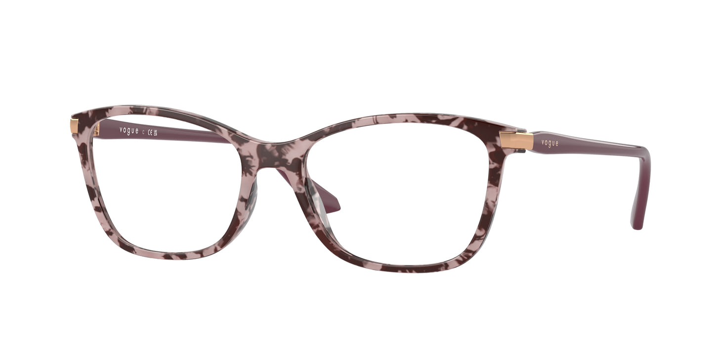 Vogue VO5378 Pillow Eyeglasses 3150-Pink Tortoise 53-140-17 - Color Map Tortoise