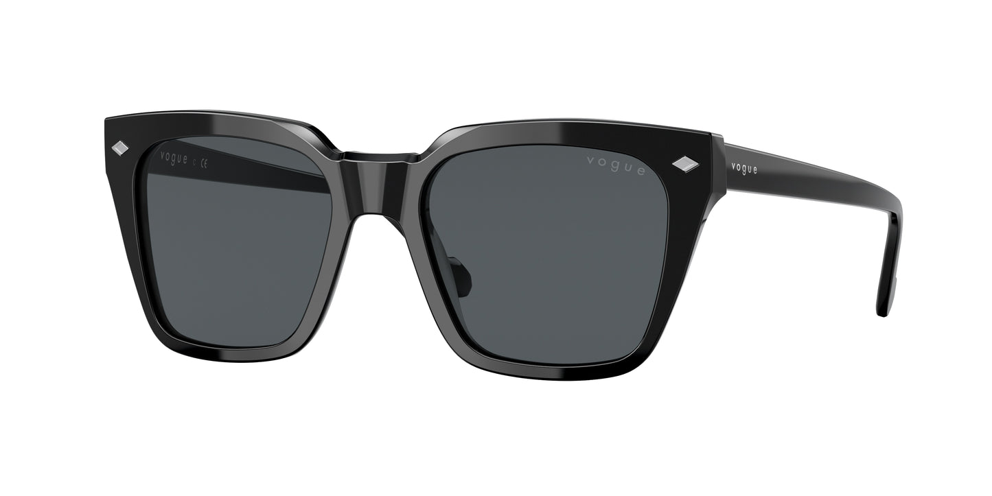 Vogue VO5380S Pillow Sunglasses W44/87-Black 50-145-18 - Color Map Black