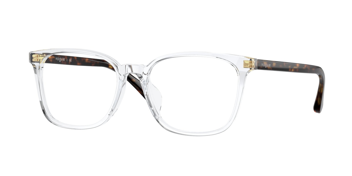 Vogue VO5399D Rectangle Eyeglasses W745-Transparent 53-145-17 - Color Map Transparent