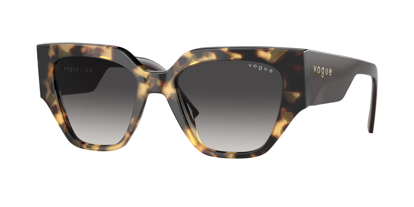 Vogue VO5409S Irregular Sunglasses 26058G-Yellow Tortoise 52-140-18 - Color Map Tortoise