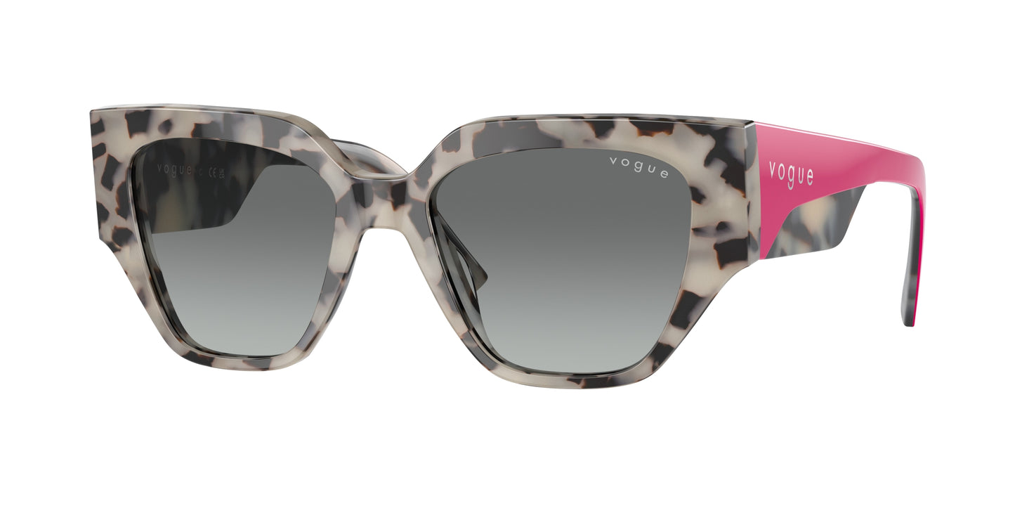 Vogue VO5409S Irregular Sunglasses 307611-Ivory/Beige Tortoise 52-140-18 - Color Map Tortoise
