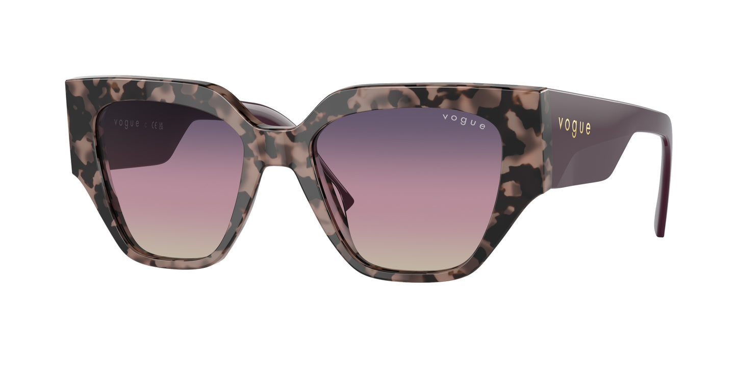 Vogue VO5409S Irregular Sunglasses 3150U6-Pink Tortoise 52-140-18 - Color Map Tortoise