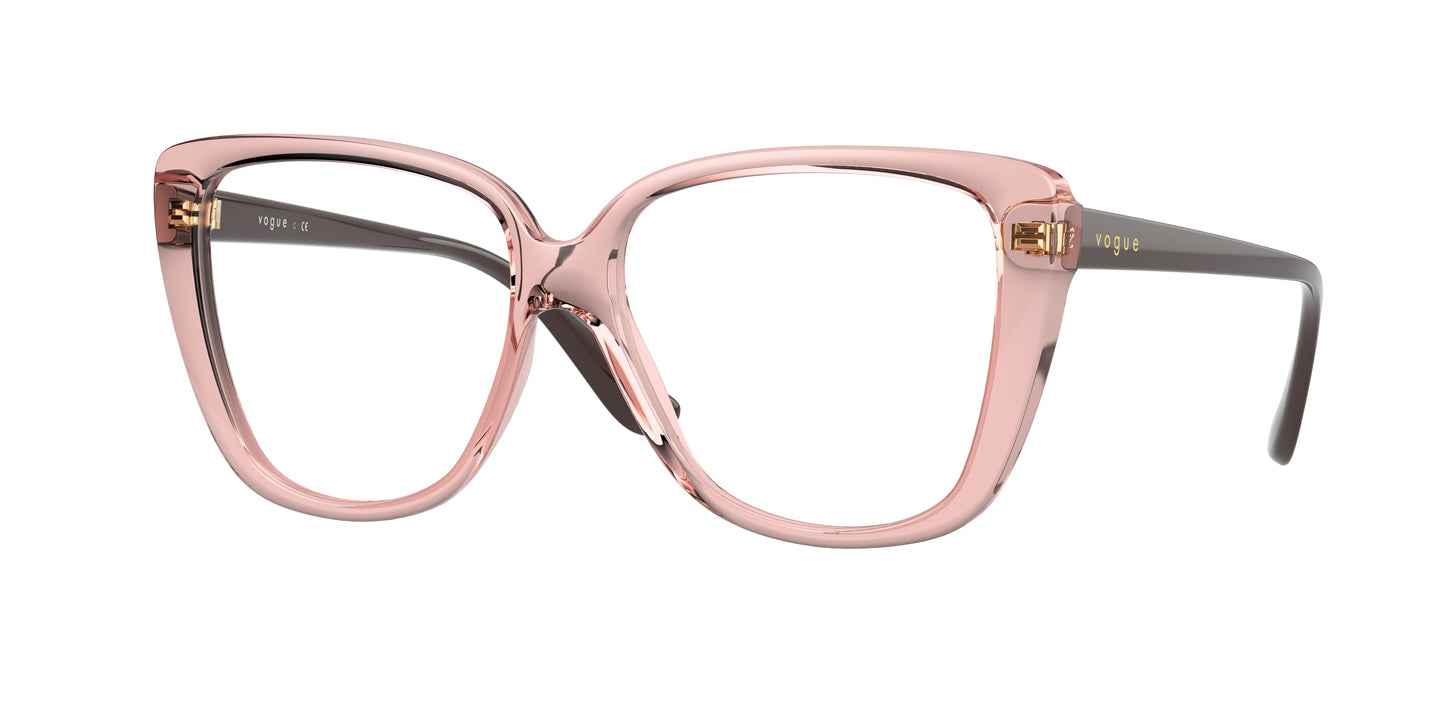 Vogue VO5413F Butterfly Eyeglasses 2828-Transparent Pink 54-140-14 - Color Map Pink