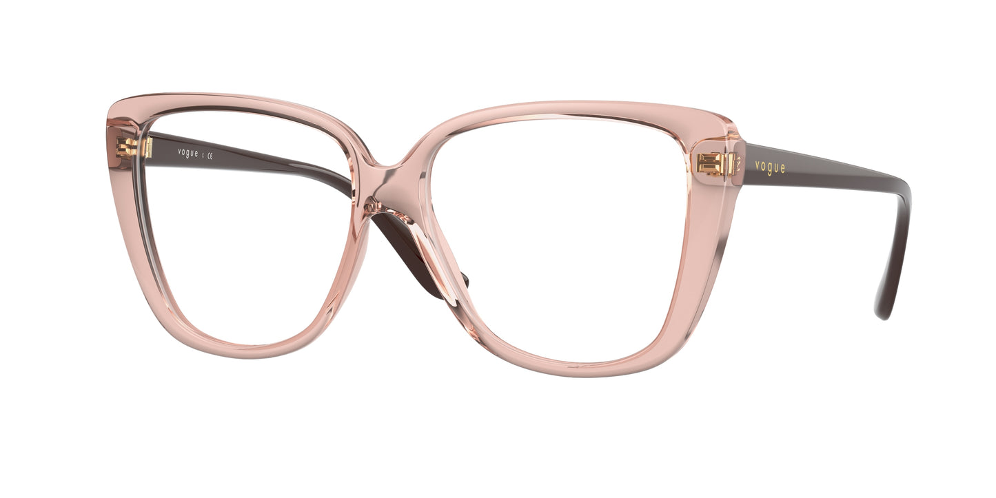 Vogue VO5413 Butterfly Eyeglasses 2864-Transparent Pink 54-140-14 - Color Map Pink