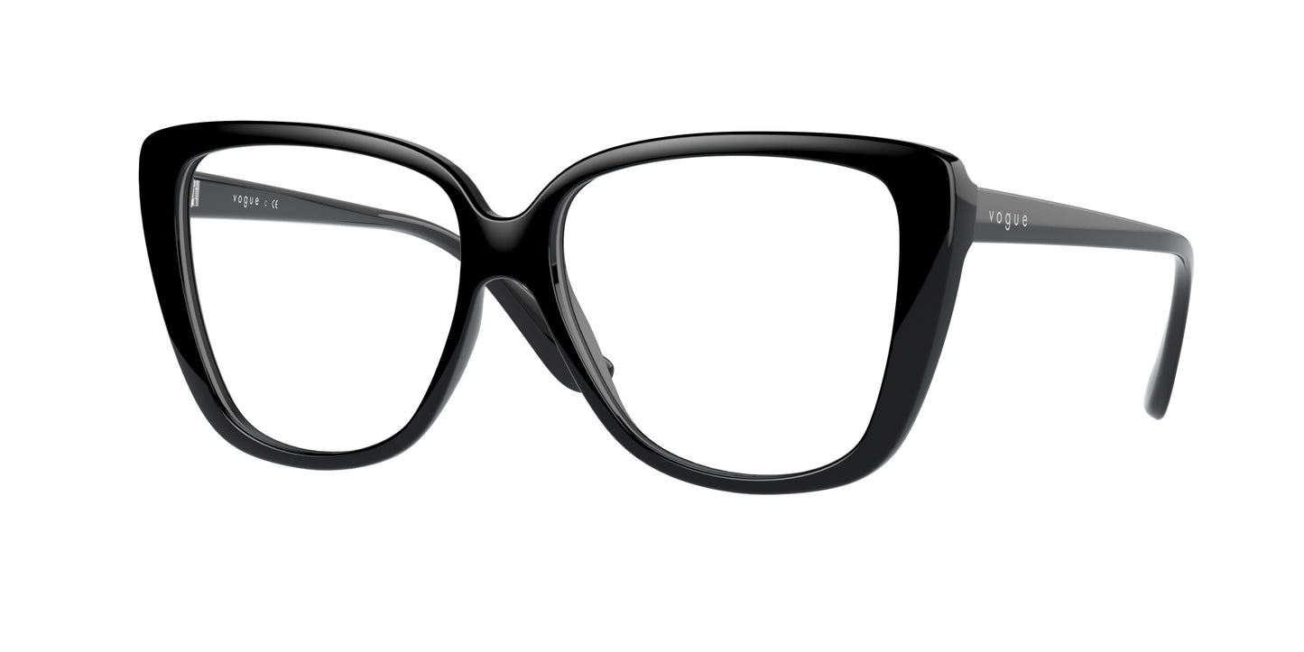 Vogue VO5413 Butterfly Eyeglasses W44-Black 54-140-14 - Color Map Black