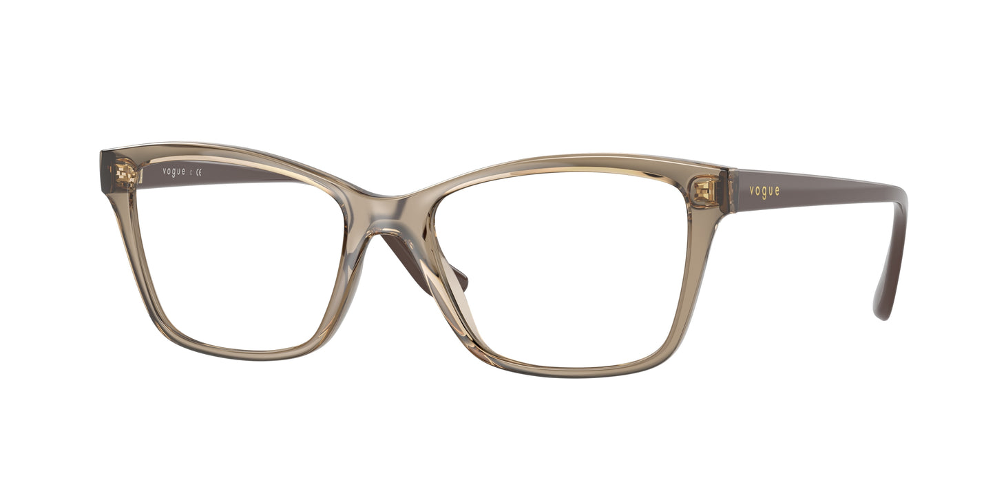 Vogue VO5420 Pillow Eyeglasses 2940-Transparent Brown 53-140-17 - Color Map Brown