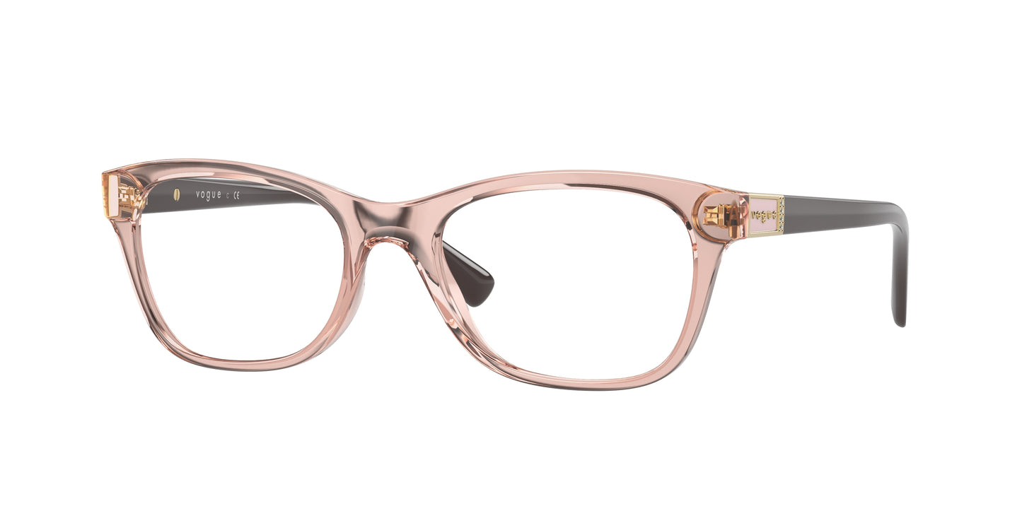 Vogue VO5424B Pillow Eyeglasses 2864-Transparent Pink 53-140-18 - Color Map Pink