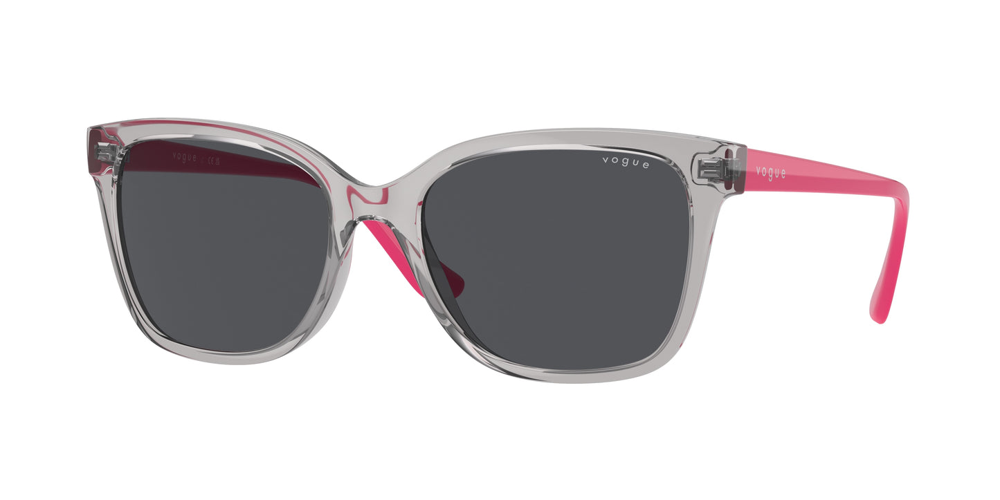 Vogue VO5426S Pillow Sunglasses 272687-Transparent Grey 54-140-18 - Color Map Grey