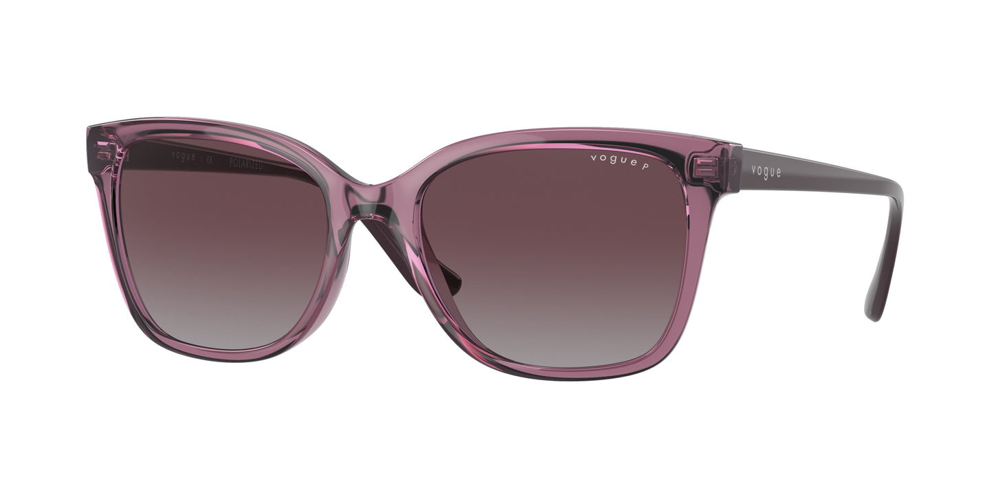 Vogue VO5426S Pillow Sunglasses 276162-Transparent Purple 54-140-18 - Color Map Violet