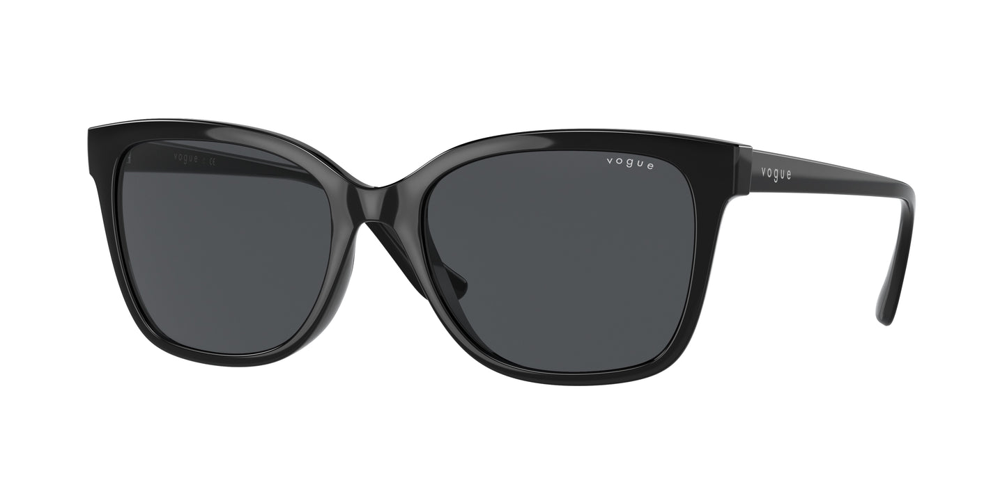 Vogue VO5426S Pillow Sunglasses W44/87-Black 54-140-18 - Color Map Black