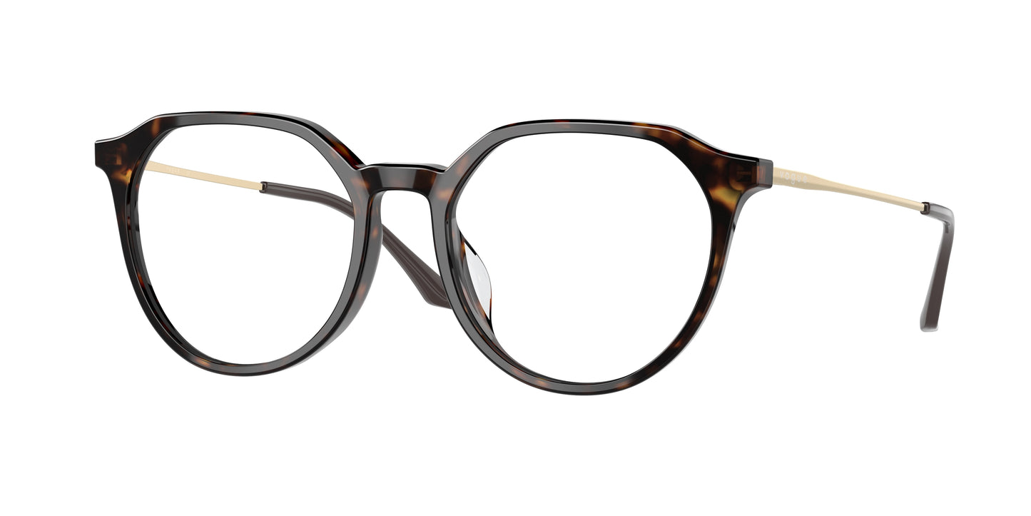 Vogue VO5430D Irregular Eyeglasses W656-Dark Havana 53-140-18 - Color Map Brown