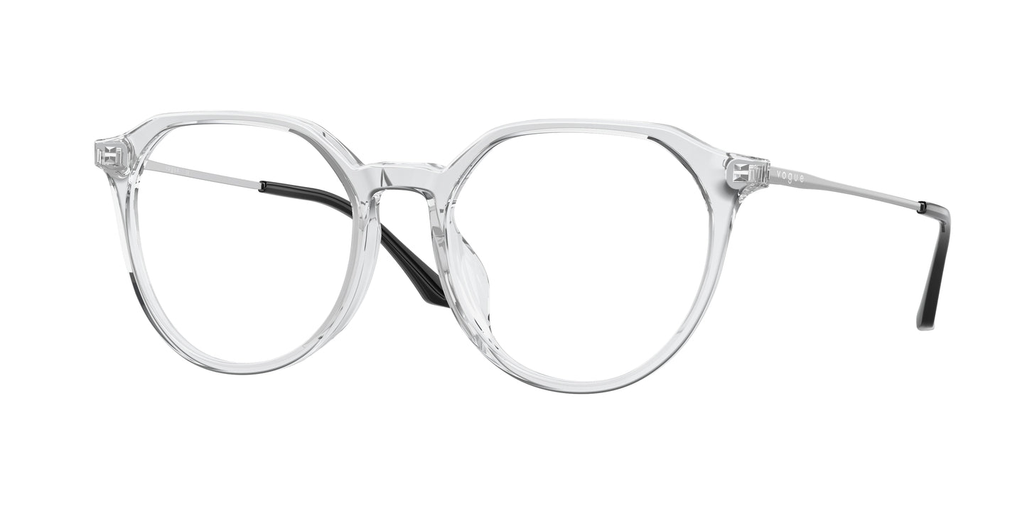 Vogue VO5430D Irregular Eyeglasses W745-Transparent 53-140-18 - Color Map Transparent