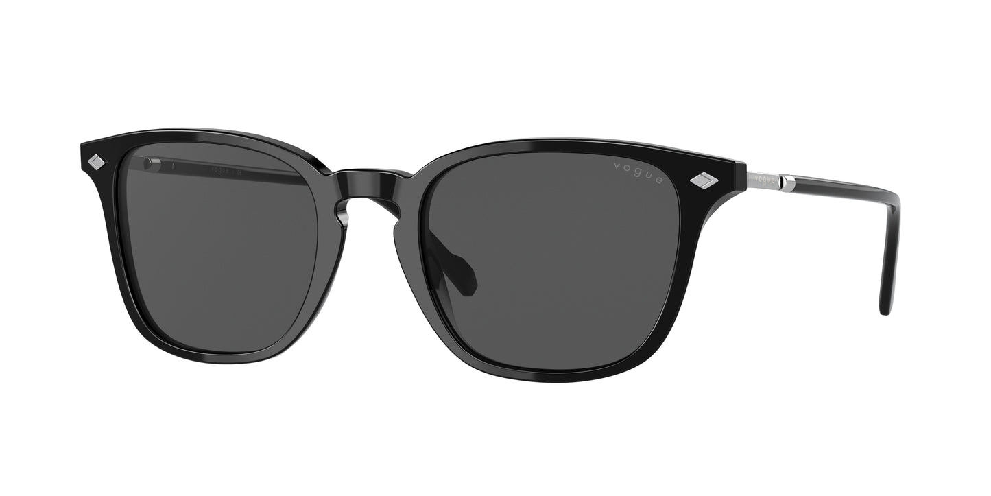 Vogue VO5431S Pillow Sunglasses W44/87-Black 52-145-21 - Color Map Black