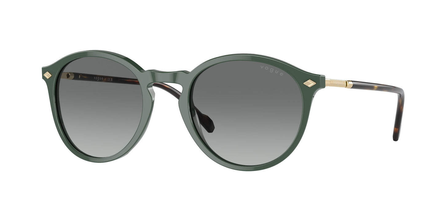 Vogue VO5432S Phantos Sunglasses 309211-Dusty Green 51-145-21 - Color Map Green