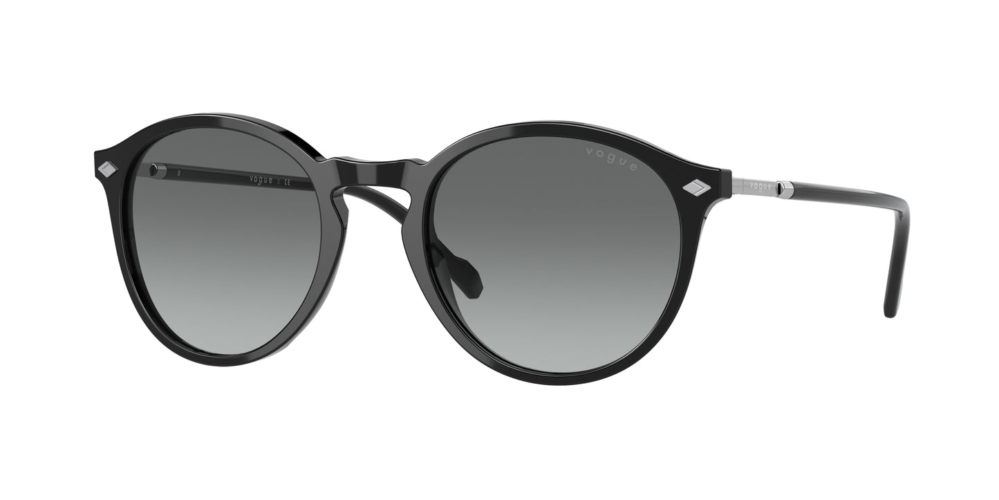 Vogue VO5432S Phantos Sunglasses W44/11-Black 51-145-21 - Color Map Black
