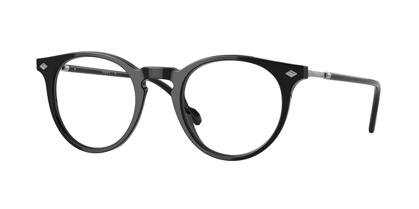 Vogue VO5434 Phantos Eyeglasses W44-Black 49-145-22 - Color Map Black