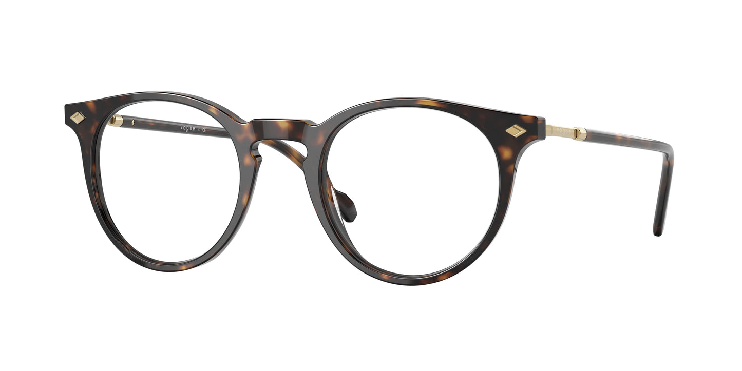 Vogue VO5434 Phantos Eyeglasses W656-Dark Havana 49-145-22 - Color Map Brown