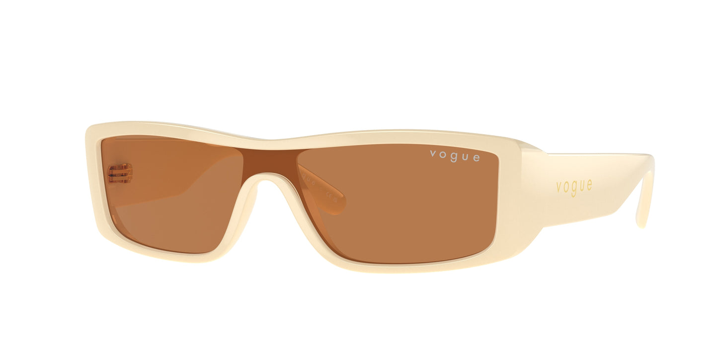 Vogue VO5442SM Rectangle Sunglasses 317073-Full Milk 22-130-122 - Color Map White