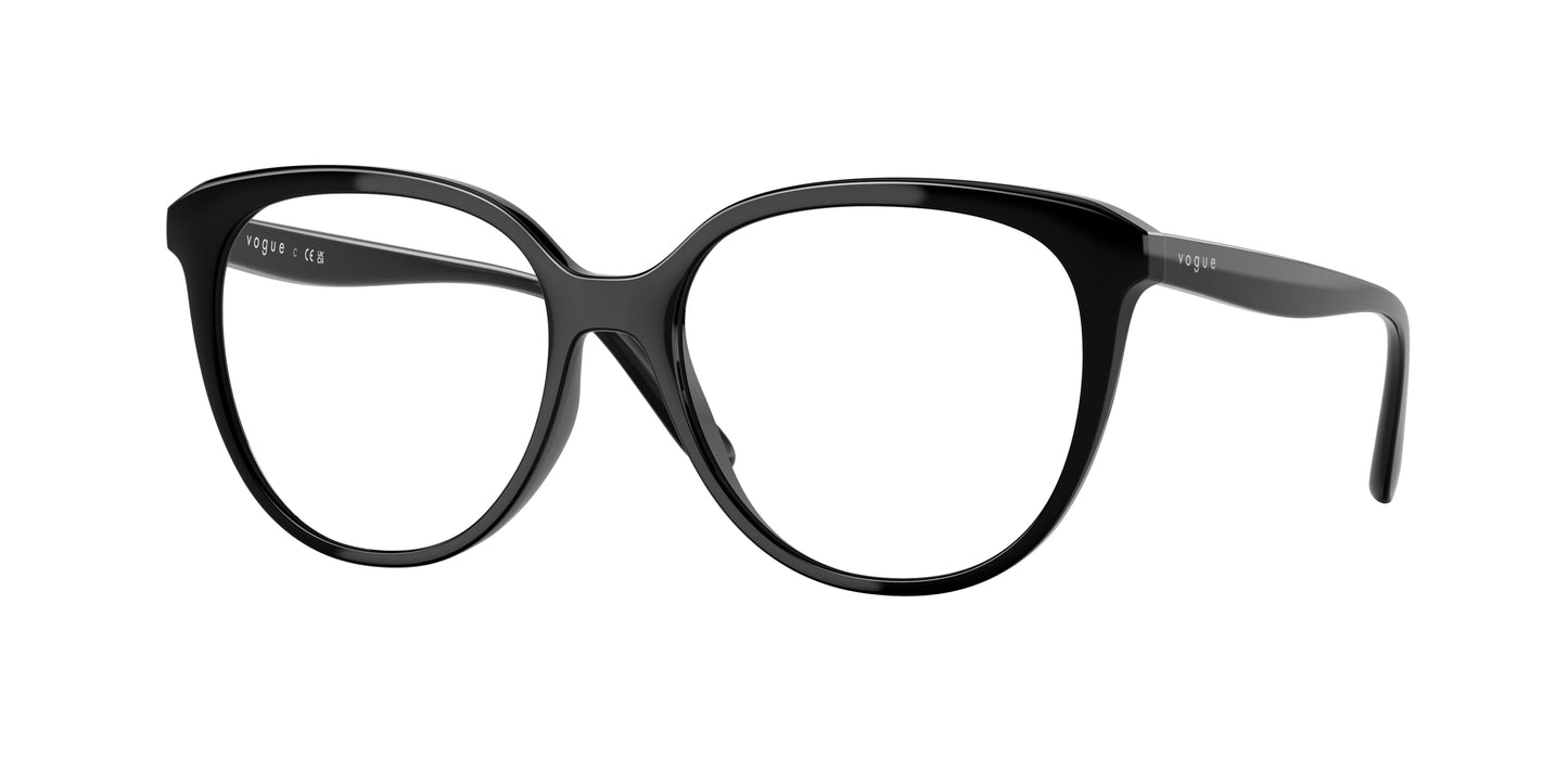 Vogue VO5451F Phantos Eyeglasses W44-Black 53-140-16 - Color Map Black