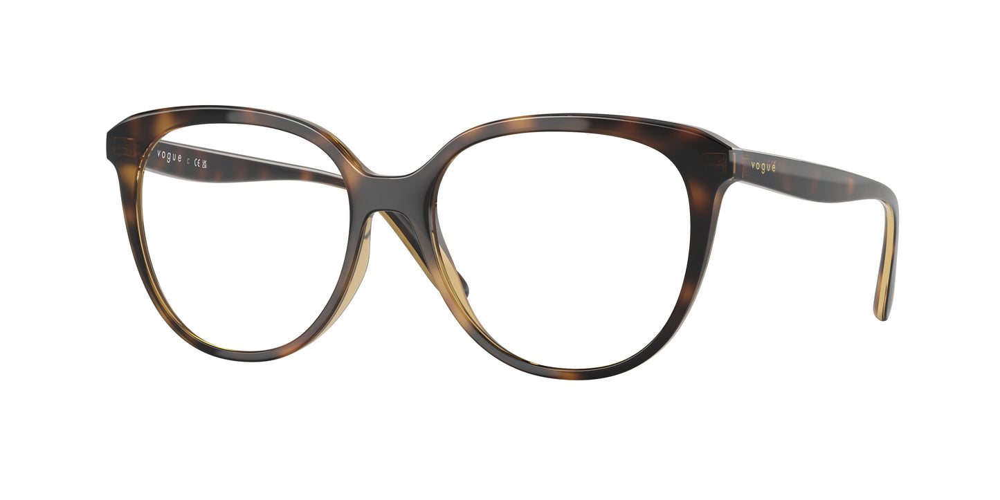 Vogue VO5451 Phantos Eyeglasses W656-Dark Havana 53-140-16 - Color Map Brown