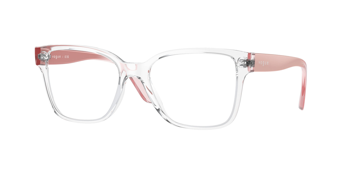 Vogue VO5452 Square Eyeglasses W745-Transparent 53-140-17 - Color Map Transparent