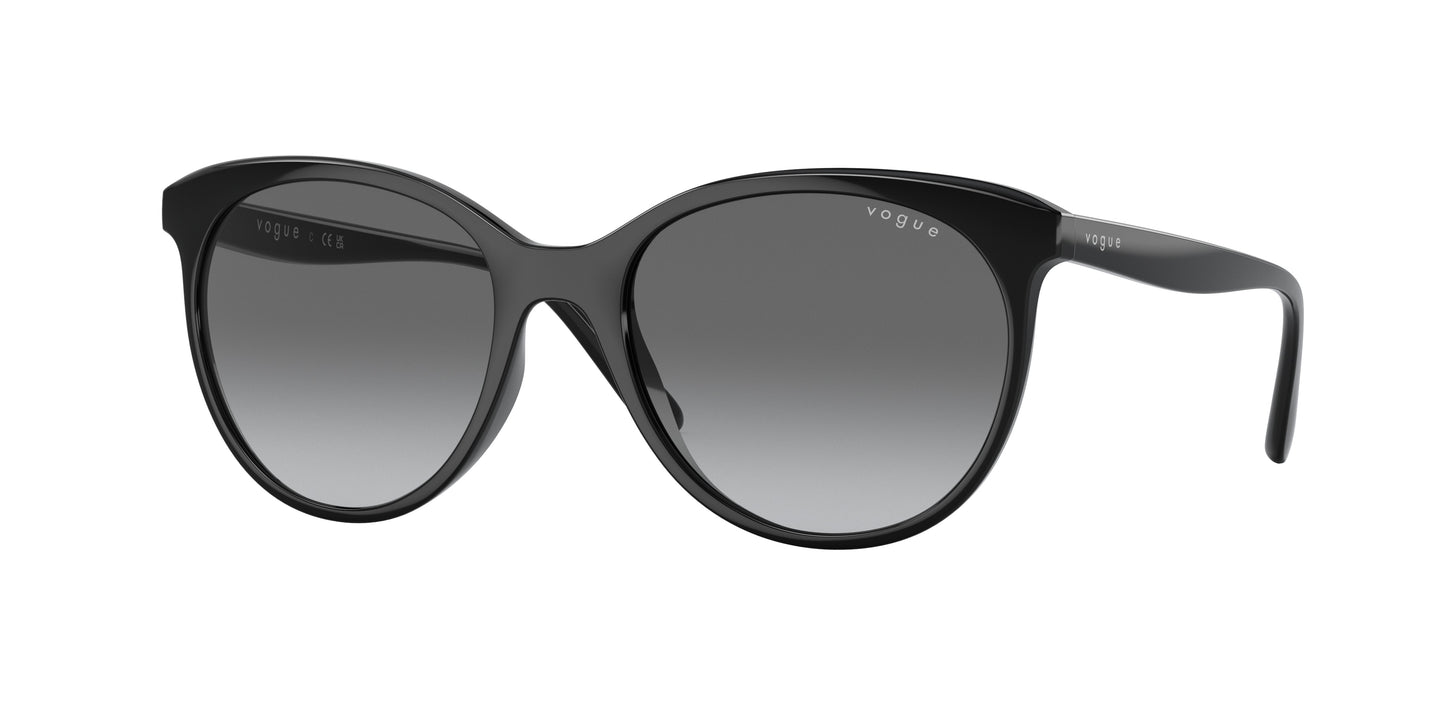 Vogue VO5453S Phantos Sunglasses W44/11-Black 53-140-18 - Color Map Black