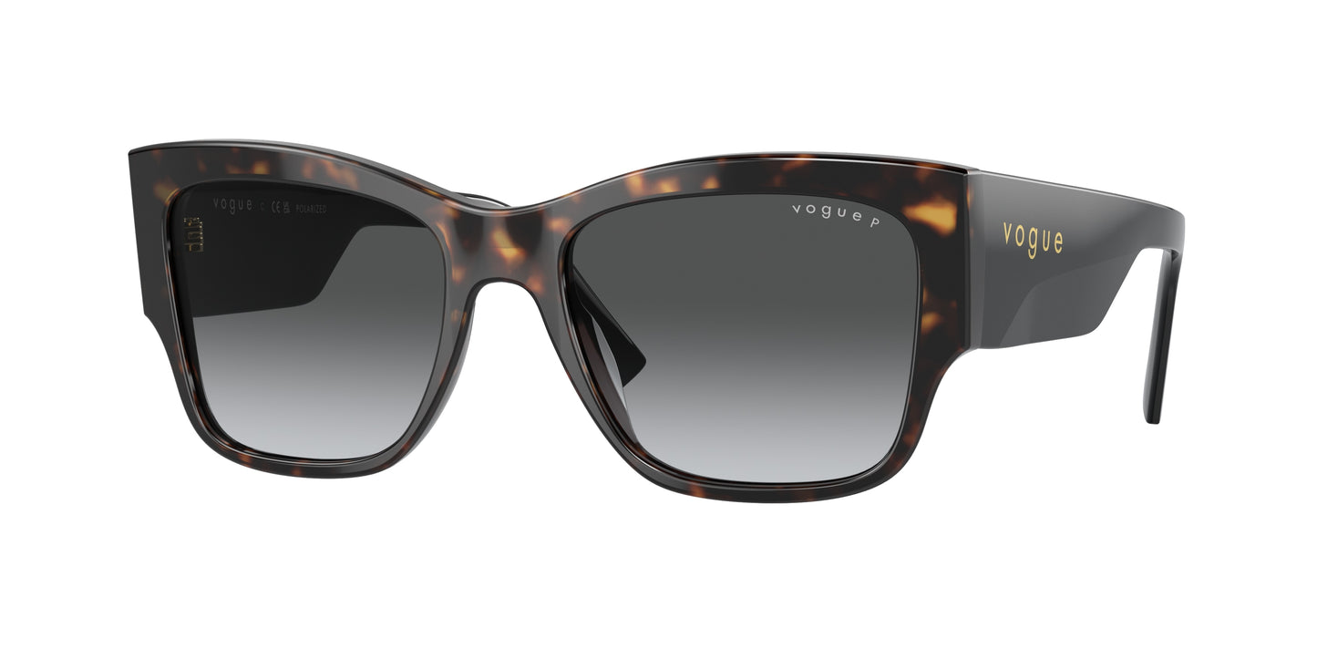 Vogue VO5462S Square Sunglasses W656T3-Dark Havana 54-140-18 - Color Map Brown