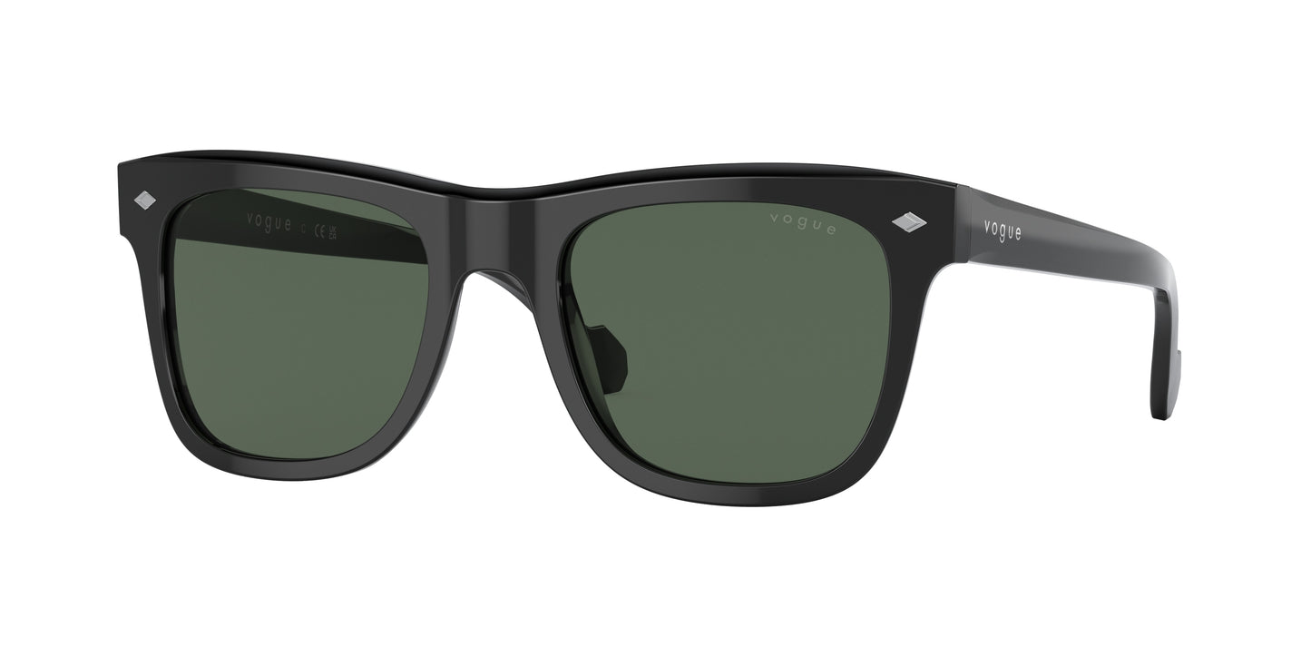 Vogue VO5465S Square Sunglasses W44/71-Black 51-145-20 - Color Map Black