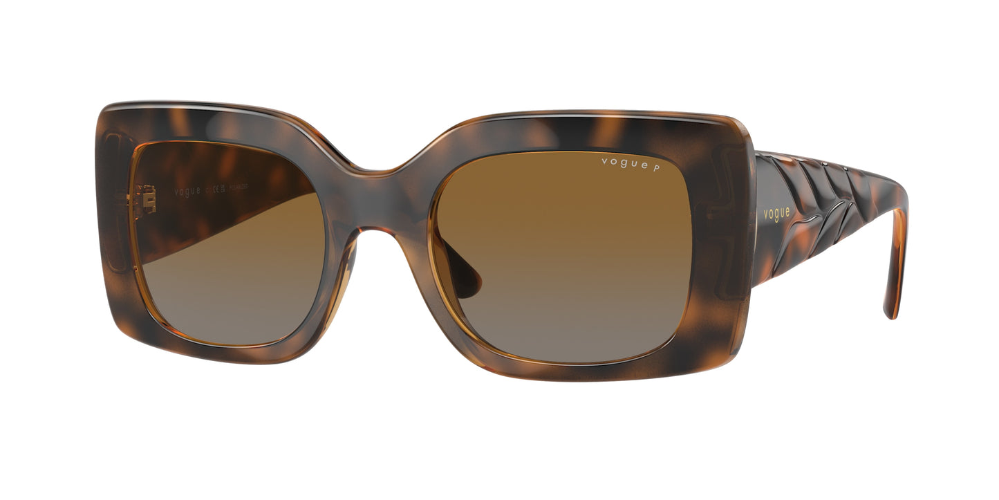 Vogue VO5481S Rectangle Sunglasses 2386T5-Top Havana/Brown 52-135-21 - Color Map Brown