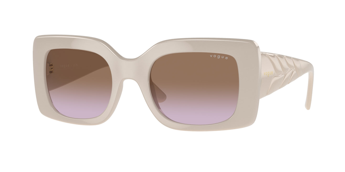 Vogue VO5481S Rectangle Sunglasses 304968-Full Light Grey 52-135-21 - Color Map Grey