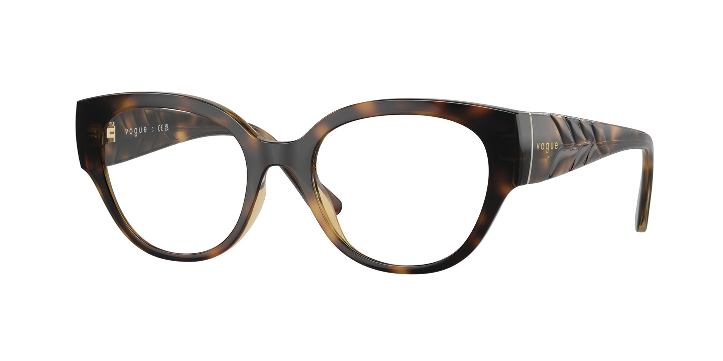Vogue VO5482 Phantos Eyeglasses W656-Dark Havana 52-135-18 - Color Map Brown