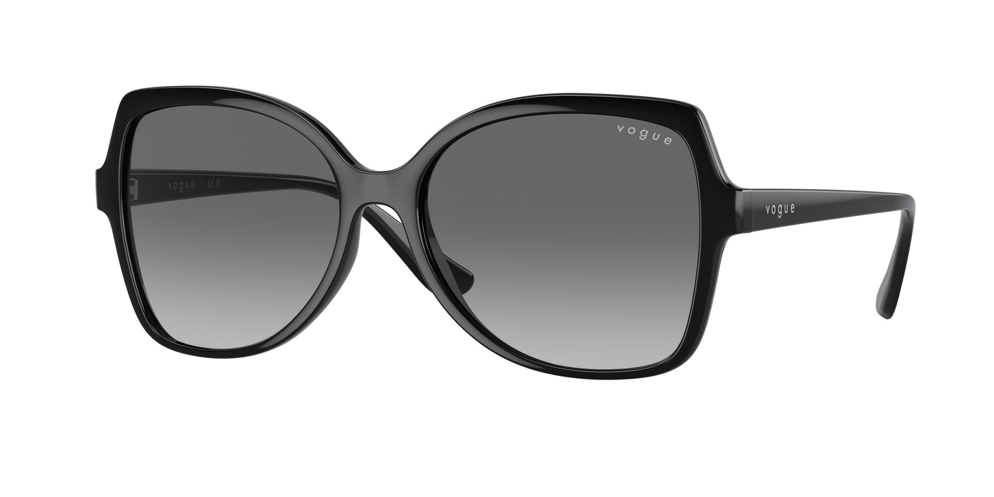 Vogue VO5488S Butterfly Sunglasses W44/11-Black 56-140-16 - Color Map Black