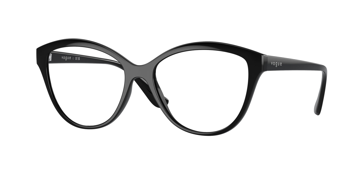 Vogue VO5489 Phantos Eyeglasses W44-Black 54-140-16 - Color Map Black