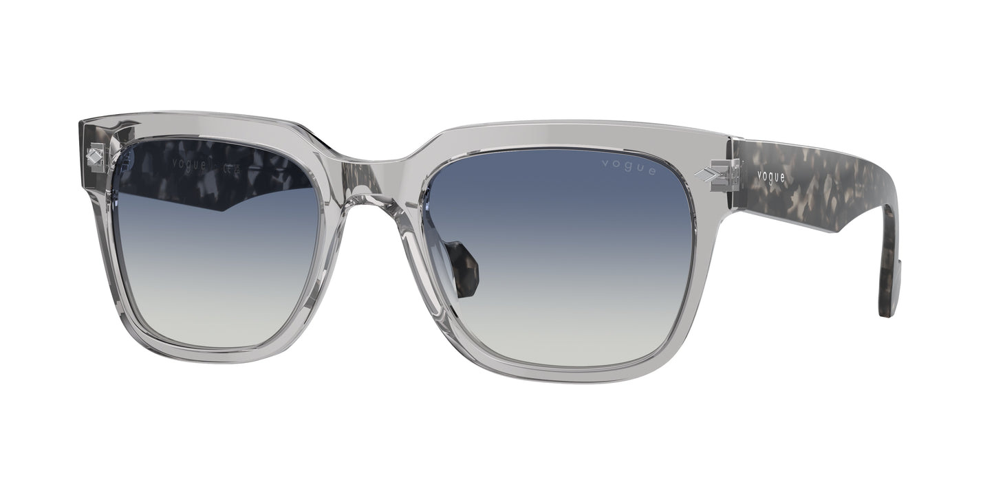 Vogue VO5490S Square Sunglasses 28204L-Transparent Grey 54-145-21 - Color Map Grey