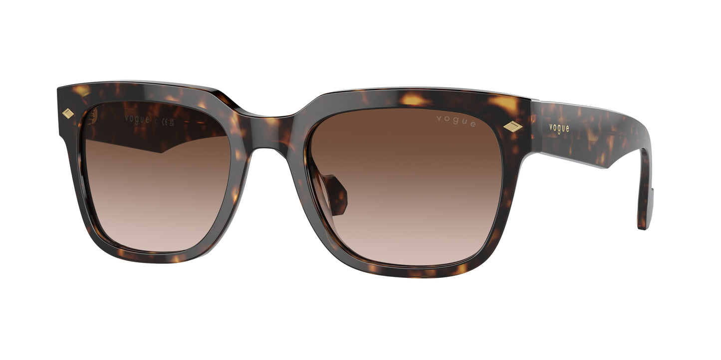 Vogue VO5490S Square Sunglasses W65613-Dark Havana 54-145-21 - Color Map Brown