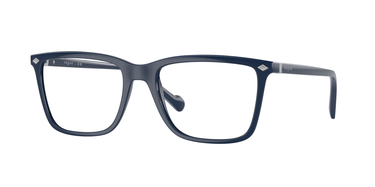 Vogue VO5492 Square Eyeglasses 3056-Full Dark Blue 56-145-18 - Color Map Blue