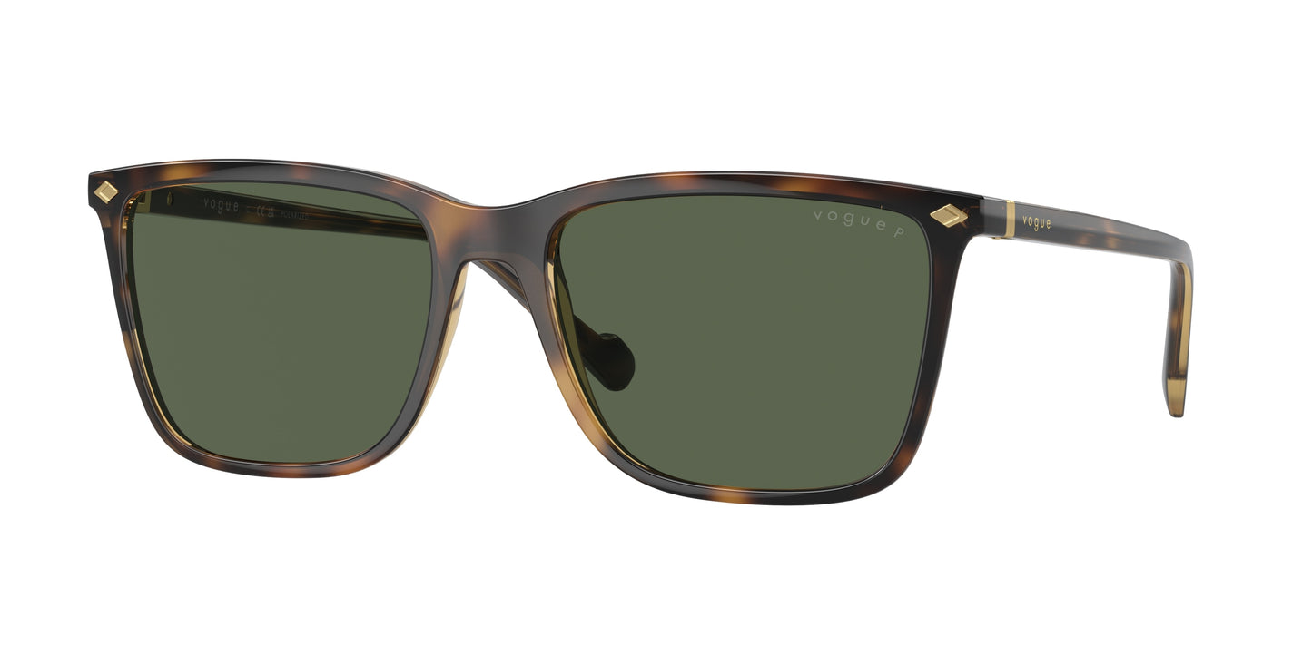 Vogue VO5493S Pillow Sunglasses 27189A-Total Dark Havana 58-145-18 - Color Map Brown