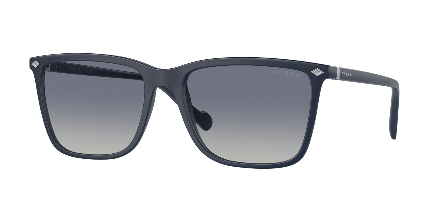 Vogue VO5493S Pillow Sunglasses 30564L-Semi Matt Full Dark Blue 58-145-18 - Color Map Blue