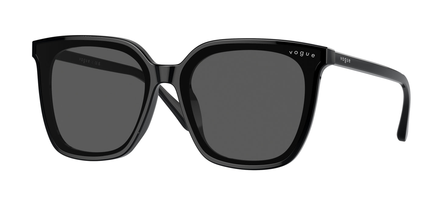 Vogue VO5499SD Square Sunglasses W44/87-Black 64-145-13 - Color Map Black