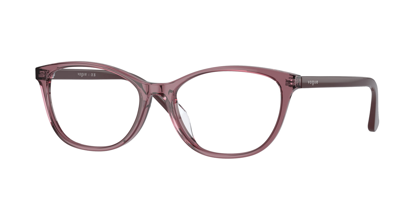 Vogue VO5502D Cat Eye Eyeglasses 2798-Transparent Cherry 54-145-16 - Color Map Violet