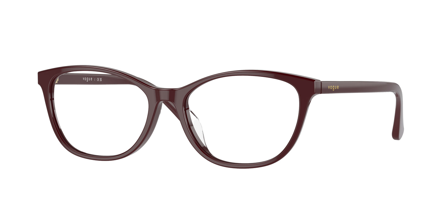Vogue VO5502D Cat Eye Eyeglasses 3158-Full Bordeaux 54-145-16 - Color Map Red
