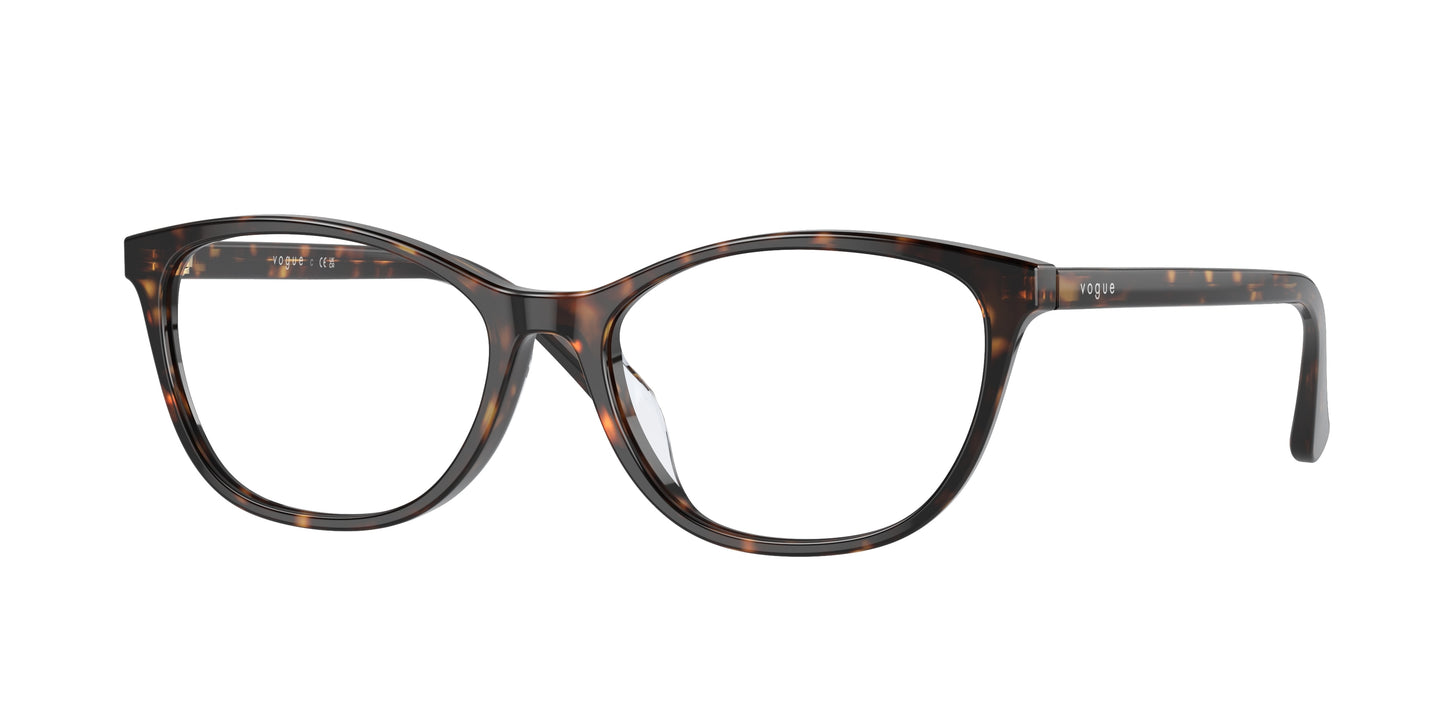 Vogue VO5502D Cat Eye Eyeglasses W656-Dark Havana 54-145-16 - Color Map Brown