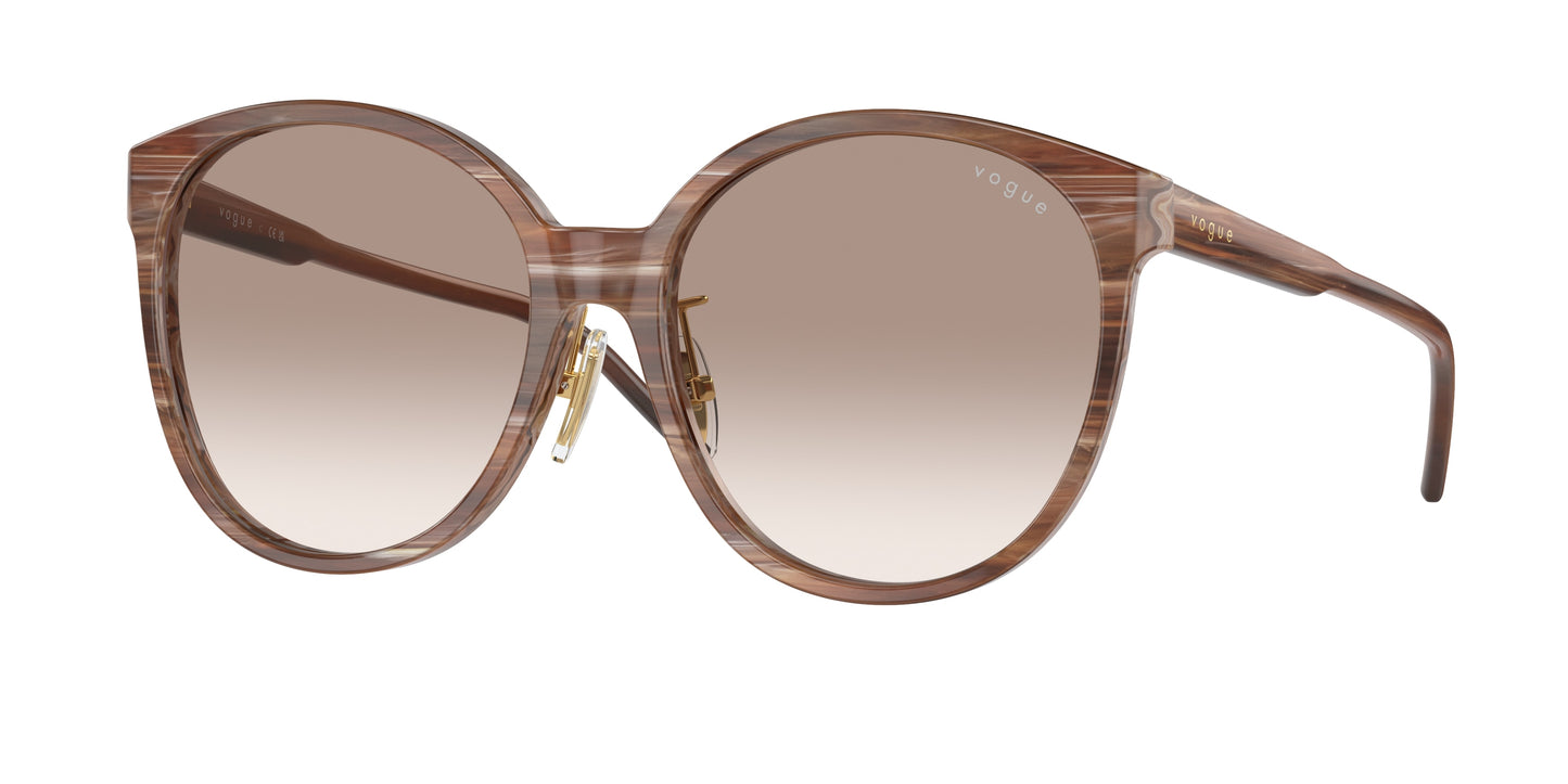 Vogue VO5509SF Phantos Sunglasses 307113-Brown Horn 57-145-17 - Color Map Brown