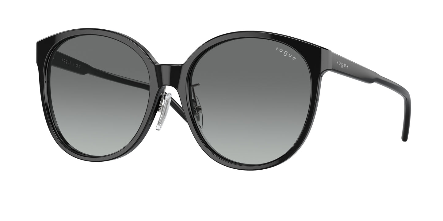 Vogue VO5509SF Phantos Sunglasses W44/11-Black 57-145-17 - Color Map Black