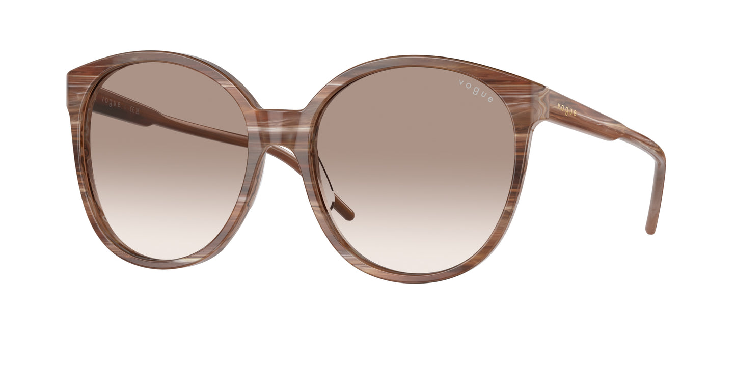 Vogue VO5509S Phantos Sunglasses 307113-Brown Horn 60-145-16 - Color Map Brown