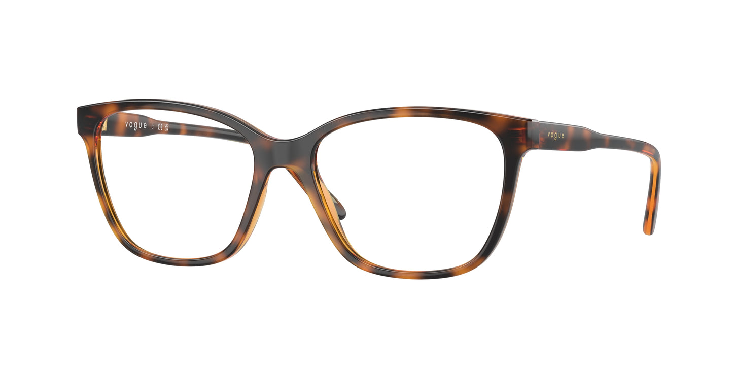 Vogue VO5518F Pillow Eyeglasses W656-Dark Havana 53-140-15 - Color Map Brown