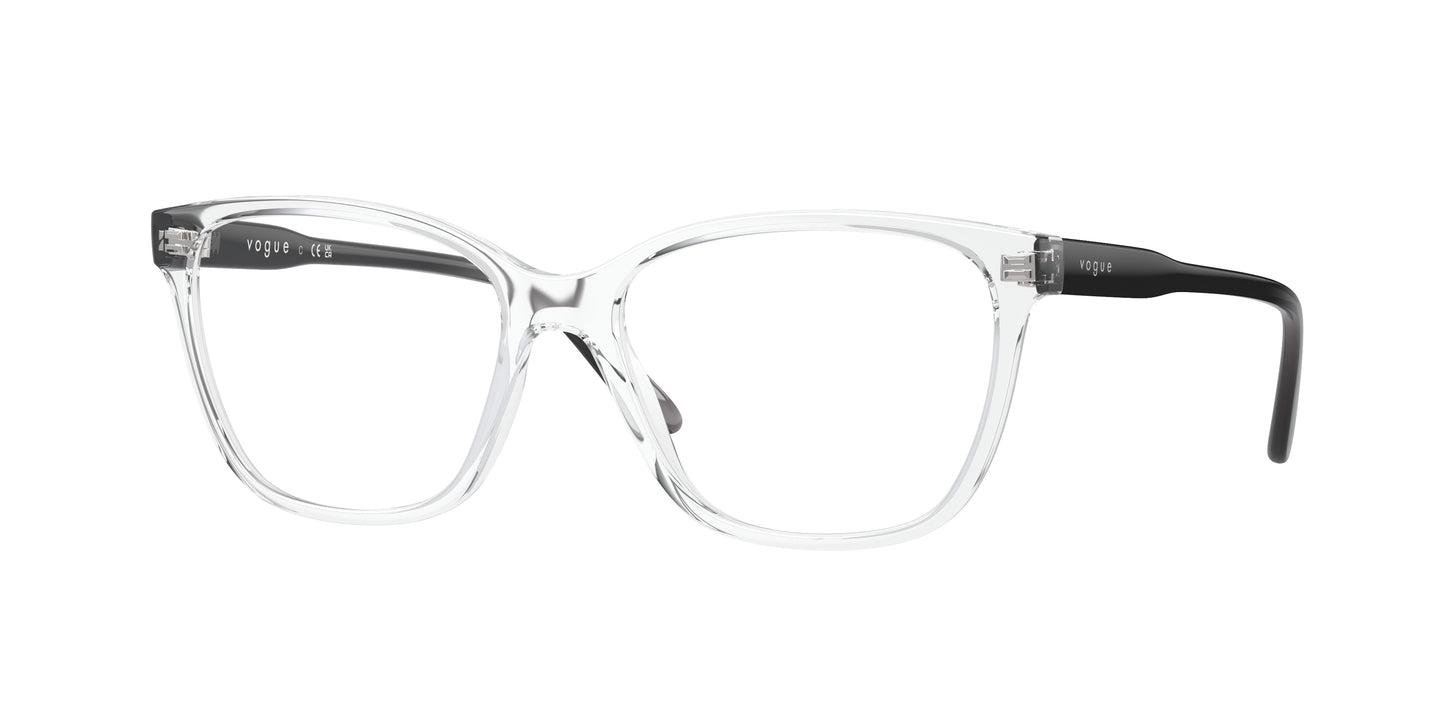 Vogue VO5518F Pillow Eyeglasses W745-Transparent 53-140-15 - Color Map Transparent