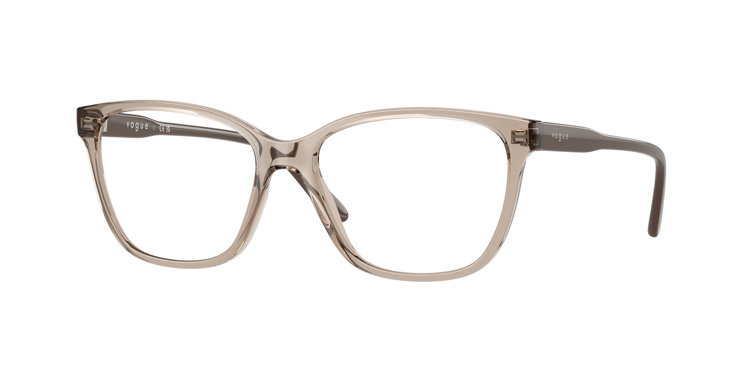 Vogue VO5518 Pillow Eyeglasses 3181-Transparent Light Brown 53-140-16 - Color Map Brown