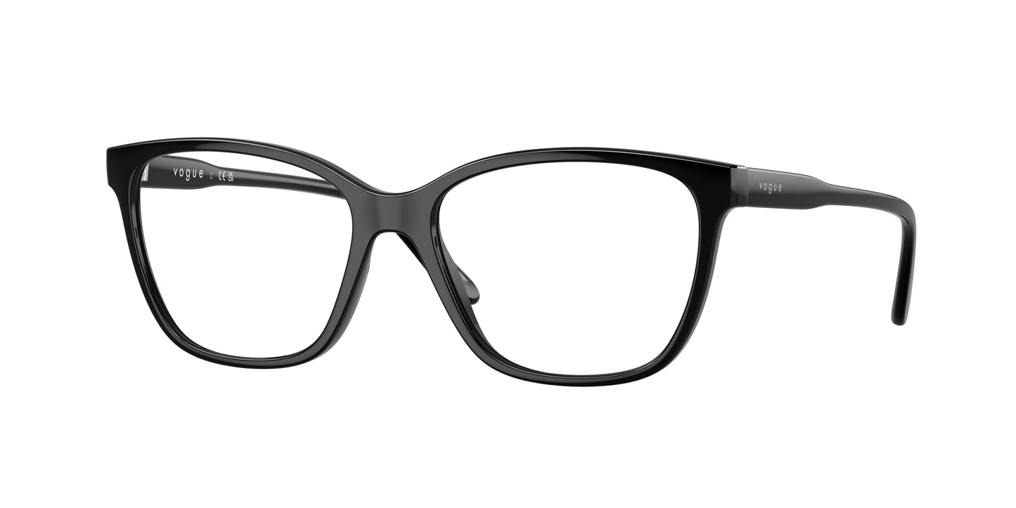 Vogue VO5518 Pillow Eyeglasses W44-Black 53-140-16 - Color Map Black